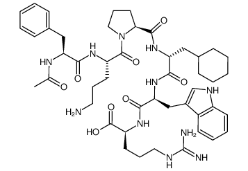 Ac-Phe-Orn-Pro-D-Cha-Trp-Arg-OH structure