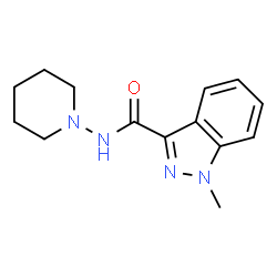 1H-Indazole-3-carboxamide,1-methyl-N-1-piperidinyl-(9CI) Structure