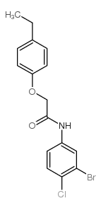 N-(3-bromo-4-chlorophenyl)-2-(4-ethylphenoxy)acetamide Structure