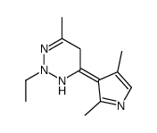 1,2,3-Triazine,4-(2,4-dimethyl-1H-pyrrol-3-yl)-2-ethyl-2,5-dihydro-6-methyl-(9CI)结构式