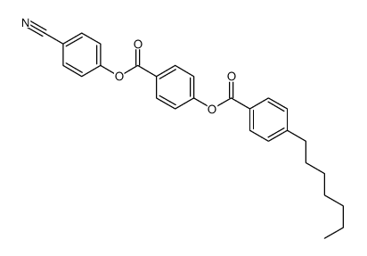 [4-(4-cyanophenoxy)carbonylphenyl] 4-heptylbenzoate Structure