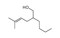 2-butyl-5-methylhex-4-en-1-ol结构式