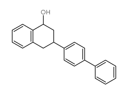 3-(4-联苯基)-1,2,3,4-四氢-1-萘酚结构式