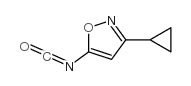 Isoxazole, 3-cyclopropyl-5-isocyanato- (9CI) Structure