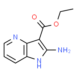 1H-Pyrrolo[3,2-b]pyridine-3-carboxylicacid,2-amino-,ethylester(9CI) structure