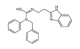 (9CI)-n-[2-(1H-苯并咪唑-2-基)乙基]-n-苯基-n-(苯基甲基)-硫脲结构式