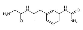 2-Amino-N-[1-methyl-2-(3-ureido-phenyl)-ethyl]-acetamide结构式