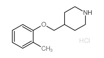 4-[(2-methylphenoxy)methyl]piperidine,hydrochloride结构式