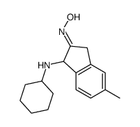 N-[1-(cyclohexylamino)-5-methyl-1,3-dihydroinden-2-ylidene]hydroxylamine Structure