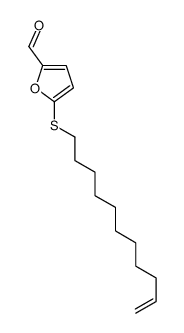 5-undec-10-enylsulfanylfuran-2-carbaldehyde结构式