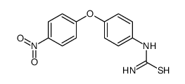 [4-(4-nitrophenoxy)phenyl]thiourea结构式