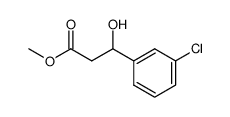 methyl (S)-3-(3'-Chlorophenyl)-3-Hydroxypropionate结构式