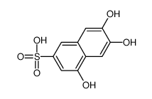 4,6,7-trihydroxynaphthalene-2-sulfonic acid结构式