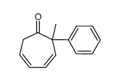 2-methyl-2-phenylcyclohepta-3,5-dienone结构式