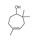 2,2,5-trimethyl-4-cyclohepten-1-ol Structure