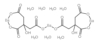 tri-barium dicitrate heptahydrate结构式