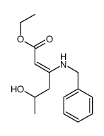 ethyl 3-(benzylamino)-5-hydroxyhex-2-enoate Structure