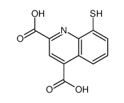 8-sulfanylquinoline-2,4-dicarboxylic acid Structure