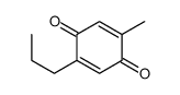 2-methyl-5-propylcyclohexa-2,5-diene-1,4-dione结构式