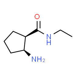 Cyclopentanecarboxamide, 2-amino-N-ethyl-, (1R,2S)-rel- (9CI) structure