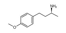 (S)-1-甲基 3-(p-甲氧基苯基)-丙胺结构式