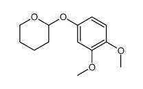 2-(3,4-dimethoxyphenoxy)oxane Structure