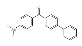 Benzophenone, 4-(dichloroarsino)-4-phenyl- Structure