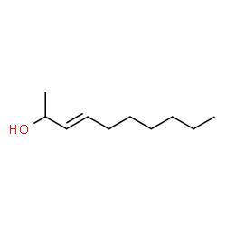 (E)-3-Decen-2-ol structure