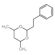 1,3-Dioxane,4,6-dimethyl-2-(2-phenylethyl)-结构式