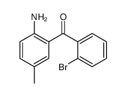 (2-amino-5-methylphenyl)-(2-bromophenyl)methanone Structure