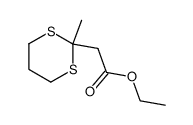 2-Methyl-1,3-dithian-2-essigsaeure-ethylester结构式