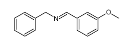 N-((3-methoxyphenyl)methylene)benzenemethanamine Structure