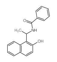 N-[1-(2-hydroxynaphthalen-1-yl)ethyl]benzamide Structure