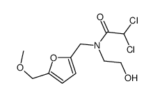 2,2-dichloro-N-(2-hydroxyethyl)-N-[[5-(methoxymethyl)-2-furyl]methyl]a cetamide Structure