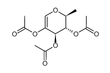 (2S,3S,4R)-2-methyl-3,4-dihydro-2H-pyran-3,4,5-triyl triacetate Structure