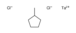 dichlorotantalum,methylcyclopentane Structure