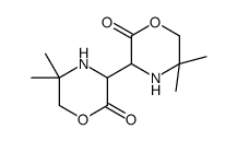 3-(5,5-dimethyl-2-oxomorpholin-3-yl)-5,5-dimethylmorpholin-2-one结构式