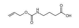 Alloc-NH-(CH2)3-COOH结构式