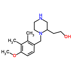 2-[1-(4-Methoxy-2,3-dimethylbenzyl)-2-piperazinyl]ethanol Structure