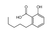 2-hydroxy-6-pentylbenzoic acid Structure