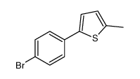 2-(4-Bromophenyl)-5-methylthiophene Structure