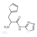 2-amino-N-(1,3,4-thiadiazol-2-yl)-3-thiophen-2-yl-propanamide Structure