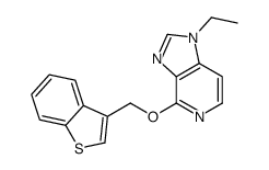 4-(1-benzothiophen-3-ylmethoxy)-1-ethylimidazo[4,5-c]pyridine Structure