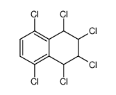 1,2,3,4,5,8-hexachloro-1,2,3,4-tetrahydro-naphthalene Structure