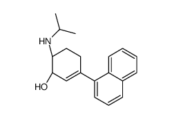 (1R,6R)-3-naphthalen-1-yl-6-(propan-2-ylamino)cyclohex-2-en-1-ol结构式