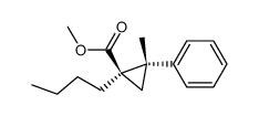 1-Butyl-c-2-methyl-t-2-phenyl-r-1-cyclopropancarbonsaeure-methylester Structure