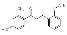 2',4'-DIMETHYL-3-(2-THIOMETHYLPHENYL)PROPIOPHENONE structure