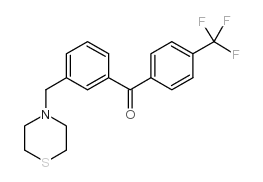 3-THIOMORPHOLINOMETHYL-4'-TRIFLUOROMETHYLBENZOPHENONE Structure