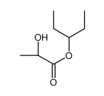 pentan-3-yl (2S)-2-hydroxypropanoate结构式