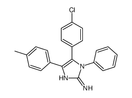 5-(4-chlorophenyl)-4-(4-methylphenyl)-1-phenylimidazol-2-amine Structure